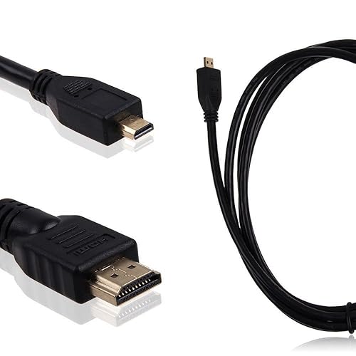 Durpower 3FT Micro HDMI Video/Audio Output HDTV TV Cable Lead Cord Compatible with Samsung Camcorder HMX-F90 BN F90BP F90SN