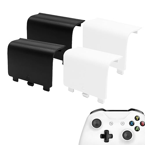 KELIFANG Replacement Battery Cover Door Compatible with Xbox One, One S, One X Controller, Battery Back Shell Repair Part Compatible with Xbox
