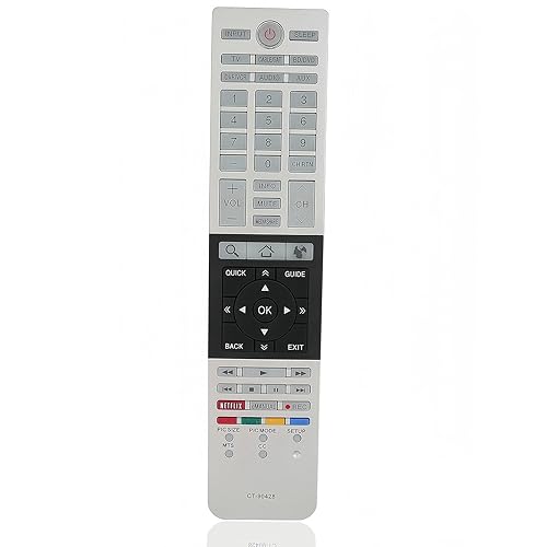 Replacement Remote Control CT-90428 Compatible for 32L4300U 39L4300U 50L4300U 50L7300U 58L7300U 65L7300UM 65L7300U Toshiba LED LCD TV