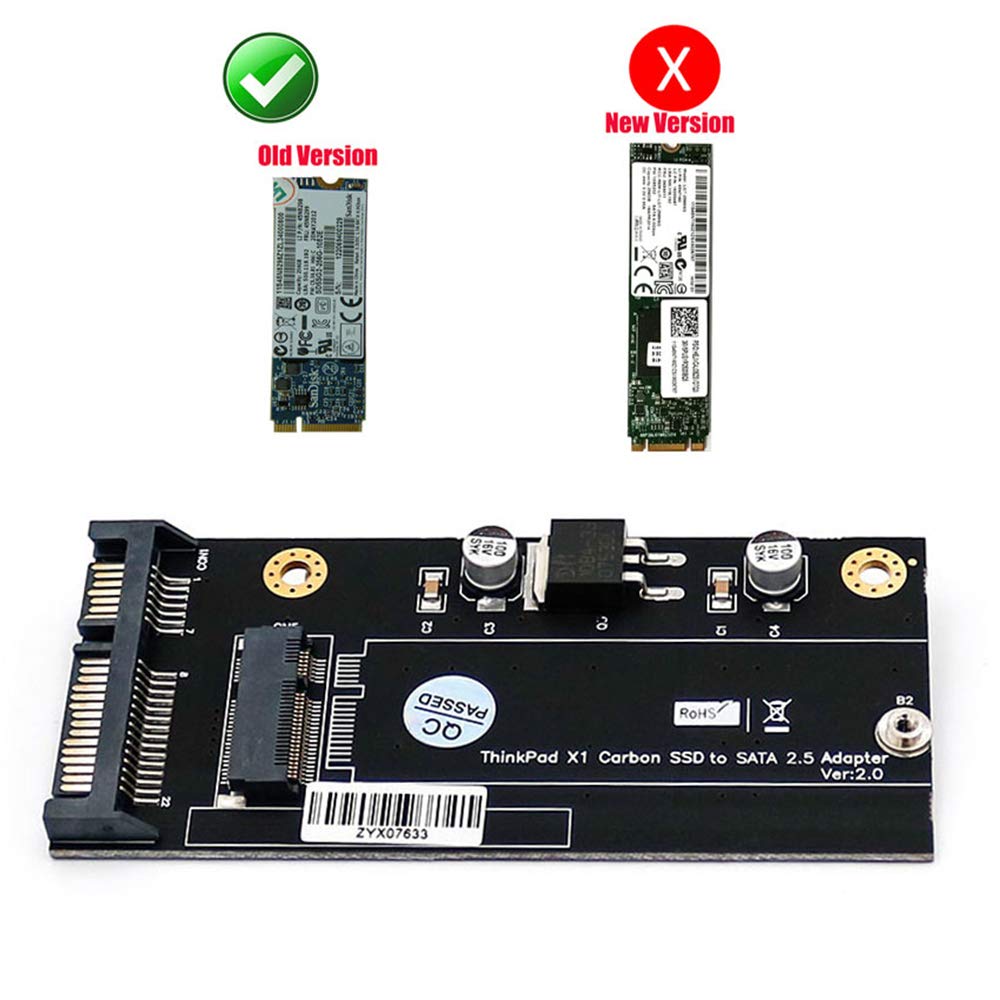 HLT X 1 Carbon 20+6 Pin SSD to SATA 2.5 Adapter for Thinkpad Lenovo