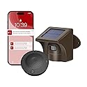 eMACROS Pro 3 Smart Solar Driveway Alarm System (2.4G Wi-Fi), App Push Notifications, 1/2 Mile (2600 ft) Wireless Range Motion Sensor & Plug-in