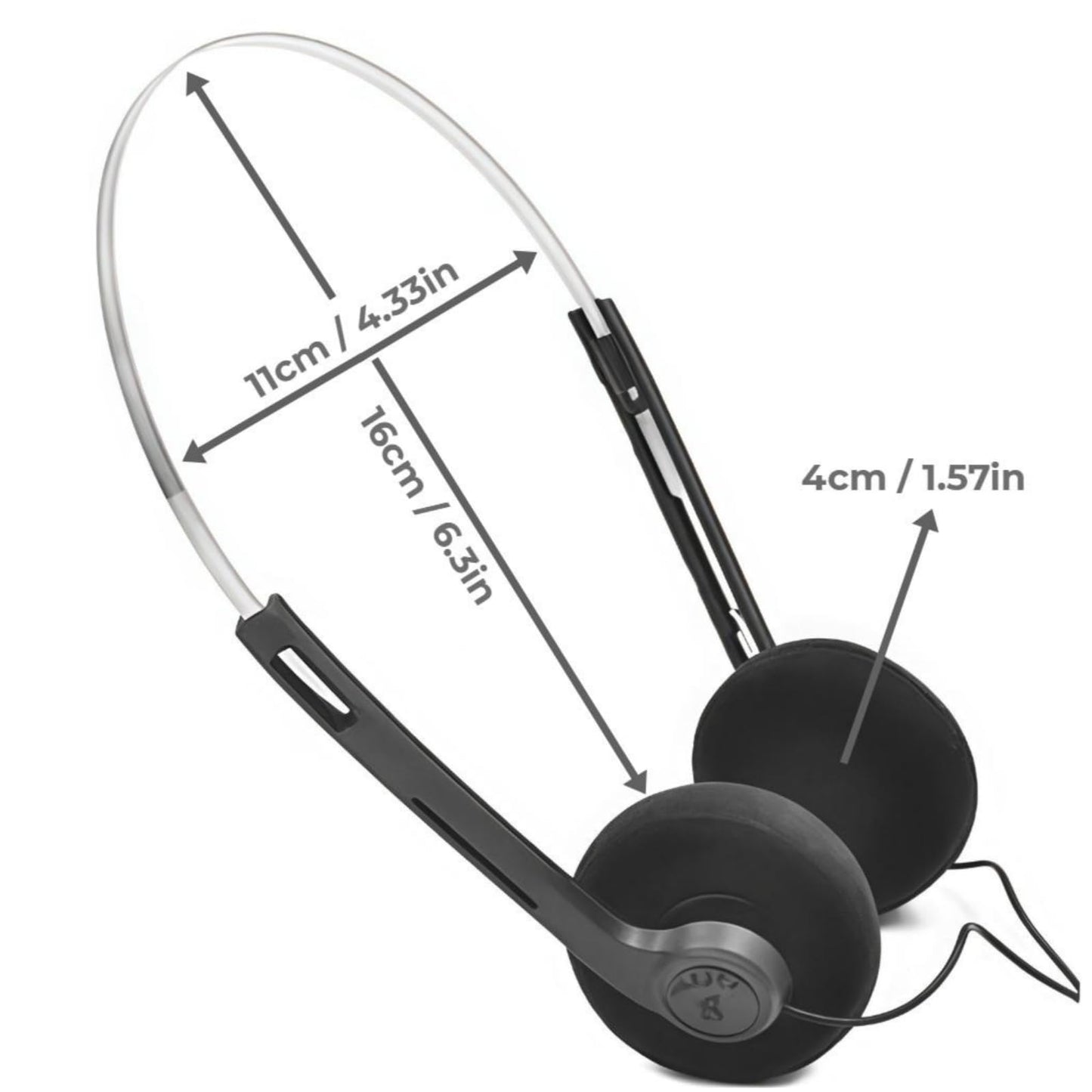 2 Pcs Retro Over-Ear Headphone,Vintage Feelings Underwire Headphones,Retro Lightweight Earphones,Hi-Fi Stereo Earphone Headset,Headphone,for Most…