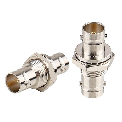 XRDS -RF 2PCS 75 Ohm BNC Female to BNC Female SDI Connector, Adapter for HD-SDI/3G-SDI/4K/8K SDI Video Camera Cable