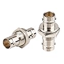 XRDS -RF 2PCS 75 Ohm BNC Female to BNC Female SDI Connector, Adapter for HD-SDI/3G-SDI/4K/8K SDI Video Camera Cable
