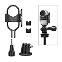 LIBOQIAO Foldable Mount Adapter for Insta360 GO 3S/GO 3 - Vertical-Horizontal Camera Stand - Compatible with Original Quick Reader - Black