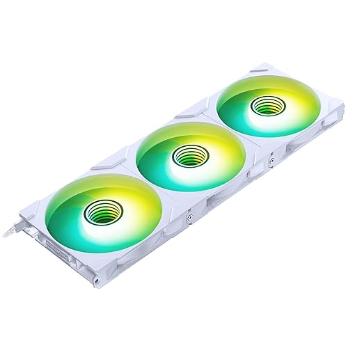 Phanteks M25-140 Gen2 Reversed Blade Triple Pack, 3X 140mm ARGB High Performance Cooling Fans, Daisy-Chain Unified Fan Frame, Infinity Mirror hub