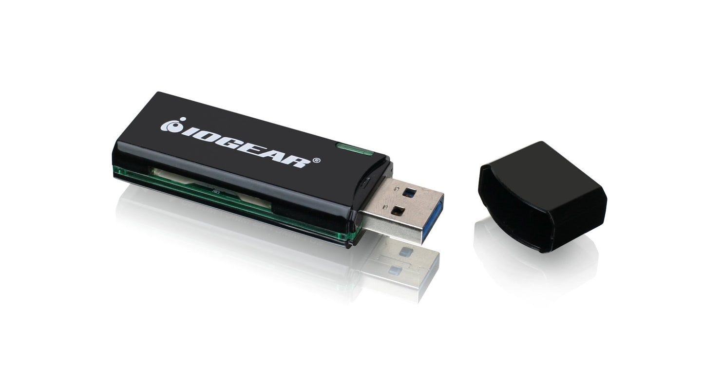 IOGEAR SuperSpeed USB 3.0 SD/Micro SD Card Reader/Writer, GFR304SD