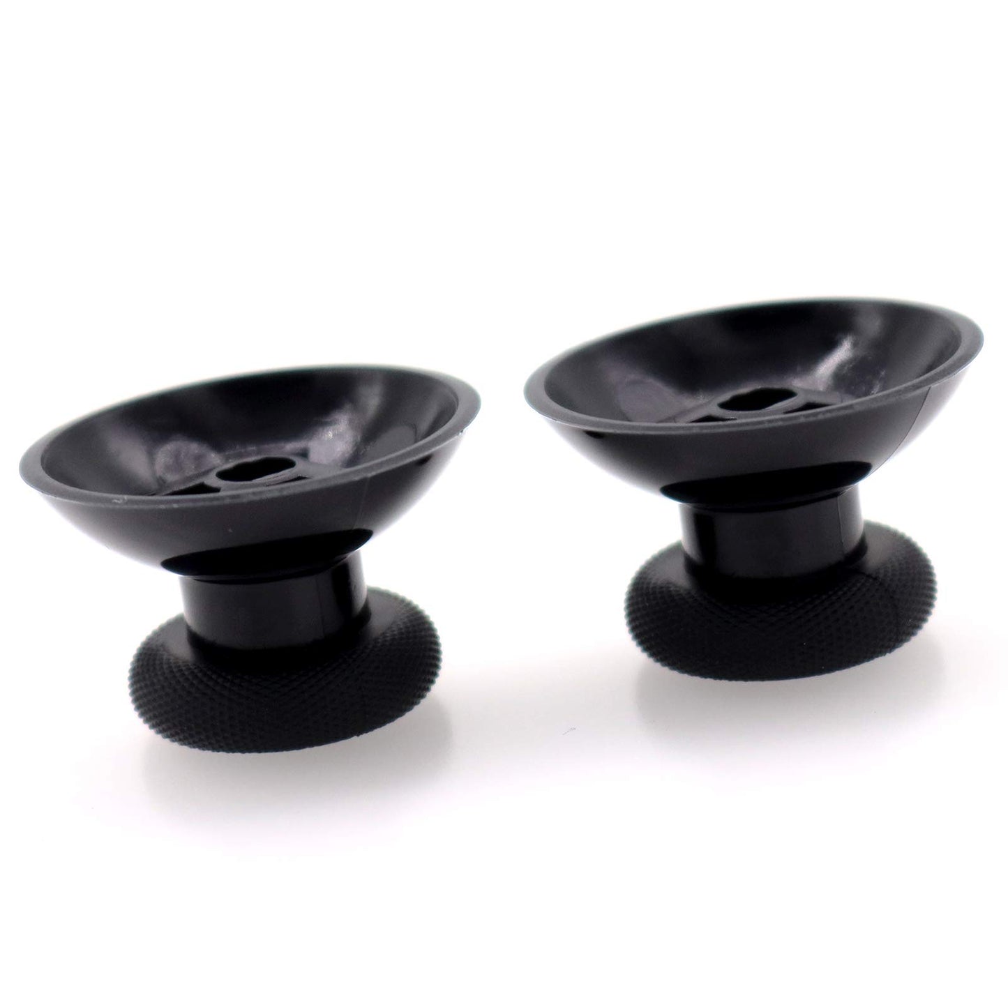 Deal4GO 2-Pack OEM Thumbsticks Concave Analog Replacement for Xbox one Controller Rubber Joystick Thumb Grips (Black)