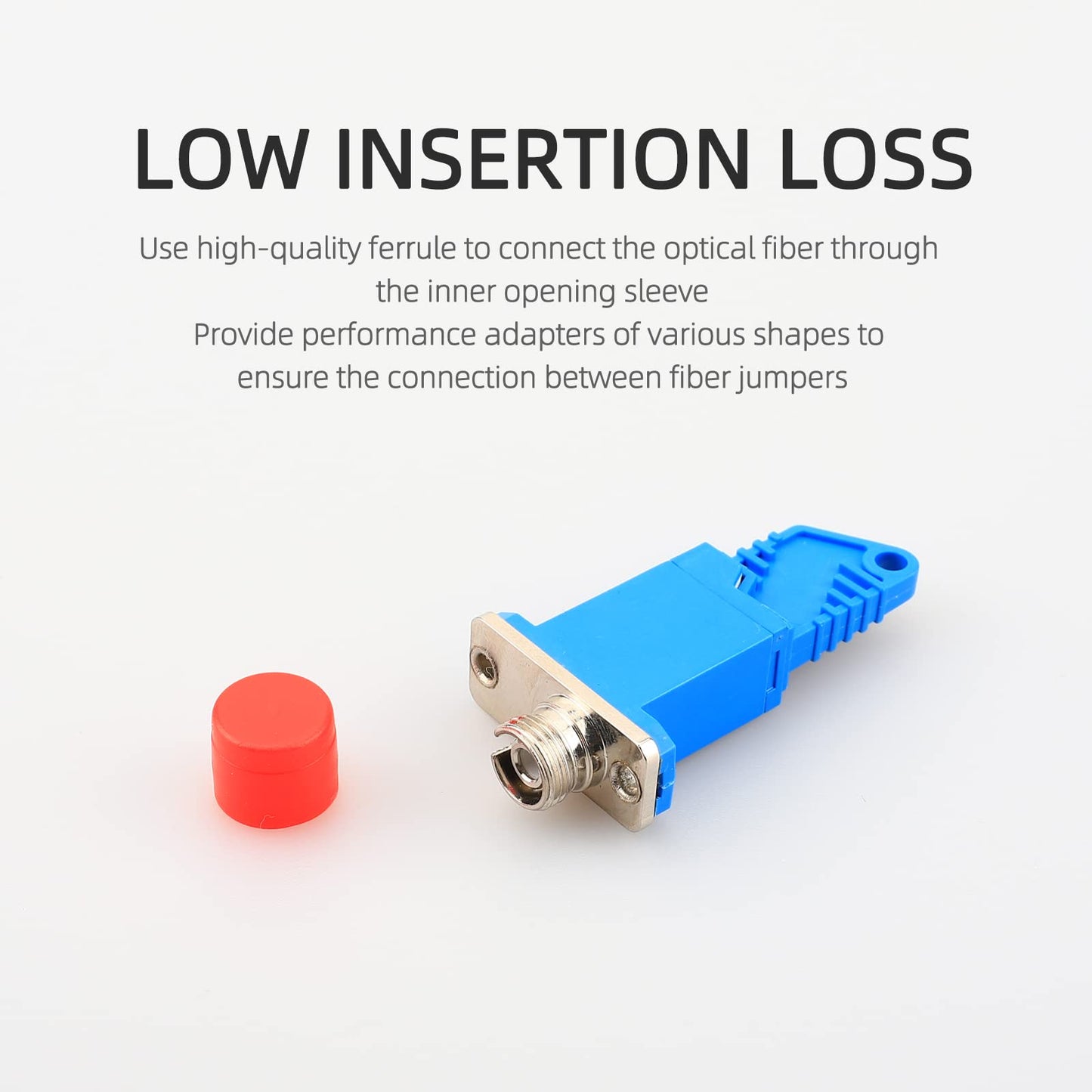 E2000-FC/LC/ST Optical Fiber Connection Adapter Coupler Flange Plate Radio and Television Network Data Test General?E2000-FC/UPC 2pcs?