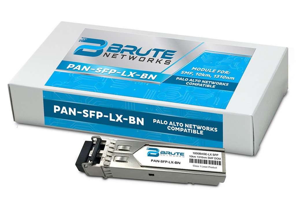 Brute Networks PAN-SFP-LX-BN - 1000BASE-LX 10km SMF 1310nm SFP Transceiver (Compatible with OEM PN# PAN-SFP-LX)