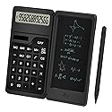 Calculator with Notepad, TRELC 12 Digits LCD Display Solar Desktop Calculator, Support Solar and Battery, Multi-Function Portable Calculators
