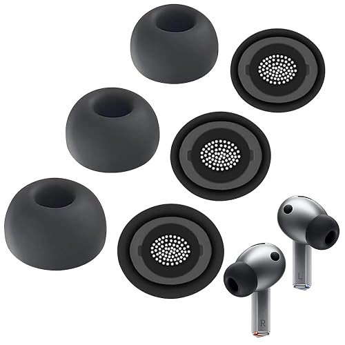 Ear Tips for Galaxy Buds 3 Pro - Silicone Earbuds for Samsung Buds Pro 3, Compatible with Samsung Galaxy Buds Pro Replacement Accessories, L/M/S (3