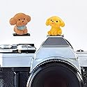Camera Hot Shoe Cover, Cute Cap and Protector Compatible With Sony Fujifilm Fuji Canon Nikon Pentax Leical Panasonic (2pcs Golden Retriever + Tactic)