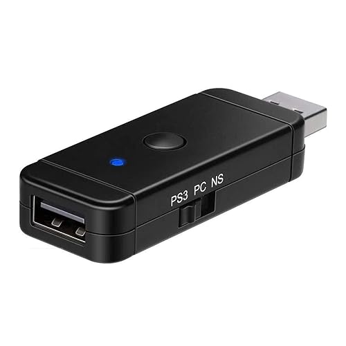 JZW-Shop Wireless Adapter for Switch/PC/PS4/PS3/Xbox One X/S Controllers - Bluetooth Support for Wireless and Wired Xbox One/360 Controllers