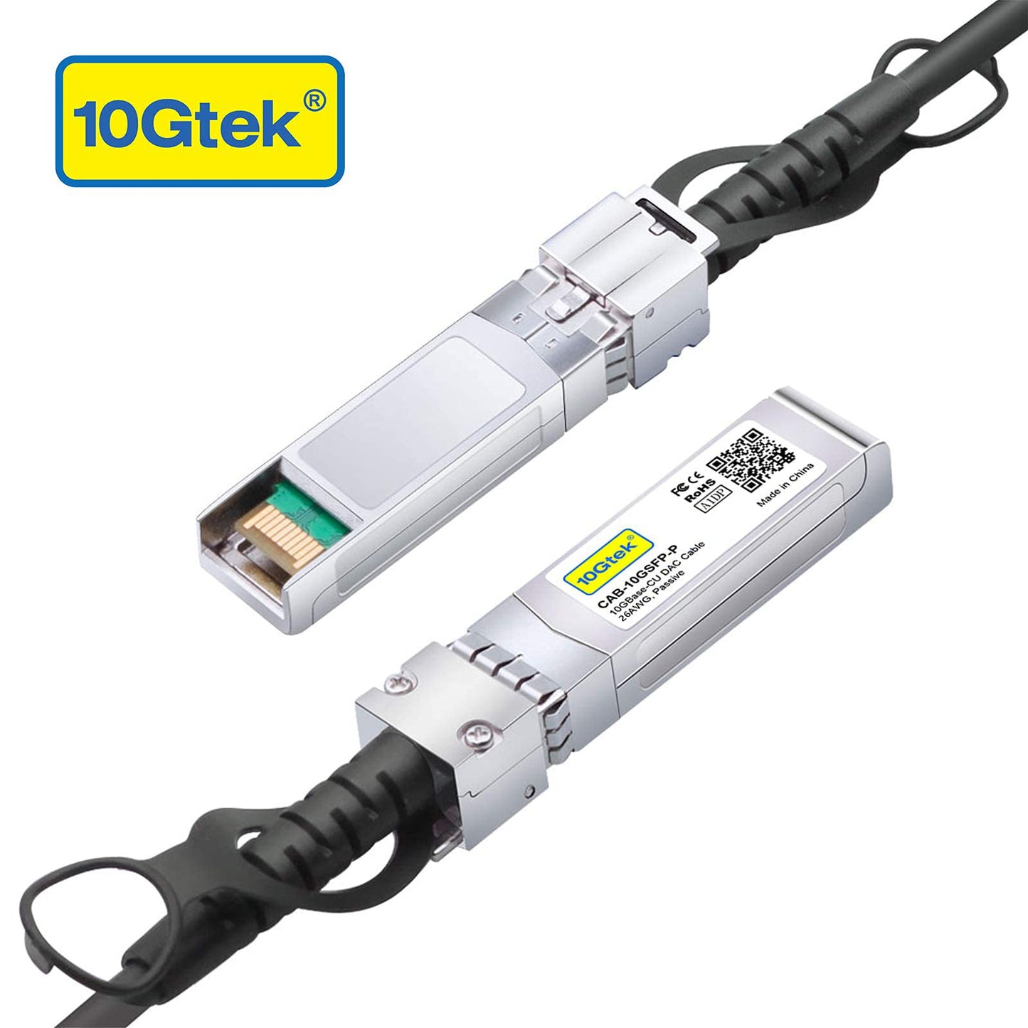 10Gtek 10G SFP+ DAC Twinax Cable for Cisco SFP-H10GB-CU5M, 5m/16.5ft