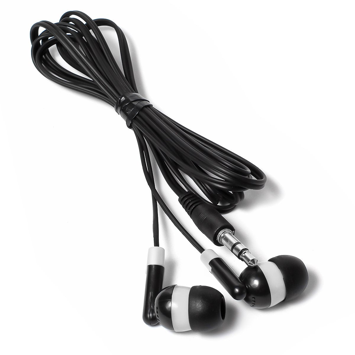 Keewonda Bulk Earbuds Headphones Wholesale KWA-08-W Earphones, 100 Pack Disposable Ear Buds Bulk Individually Wrapped Headphones for School Classroom…