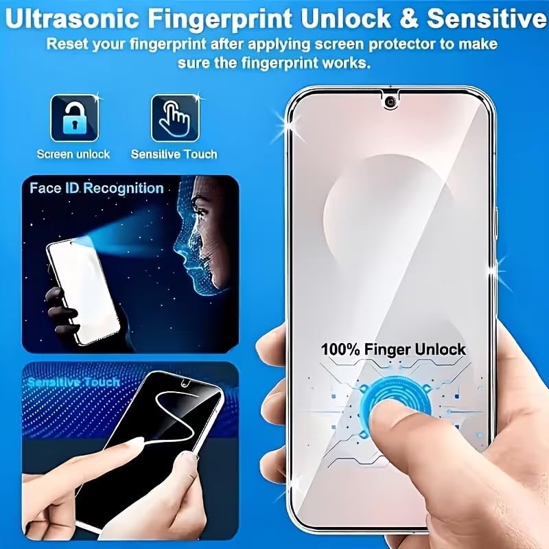 XDesign [3+2 Pack Galaxy S26 Ultra Screen Protector, 9H Tempered Glass Scratch Resistant, Ultrasonic Fingerprint Support, For Samsung Galaxy S26 Ultra
