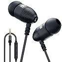MOXKING Wired Durable Metal Earphones Earbuds w Microphone and Volume Control, Deep Bass Clear Sound Noise Isolating in Ear Headphones, Ear Buds
