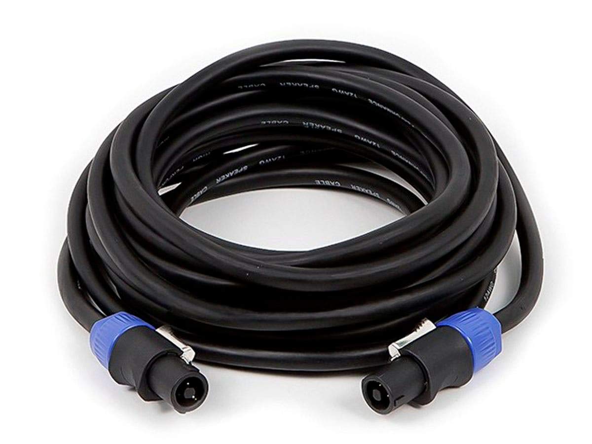 Monoprice 10ft 12AWG 2-conductor Speakon Type NL4FC Female to Speakon Type NL4FC Female Cable