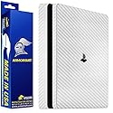 ArmorSuit MilitaryShield White Carbon Fiber Skin Wrap Film + HD Clear Screen Protector for Sony PlayStation 4 Slim - Anti-Bubble Film