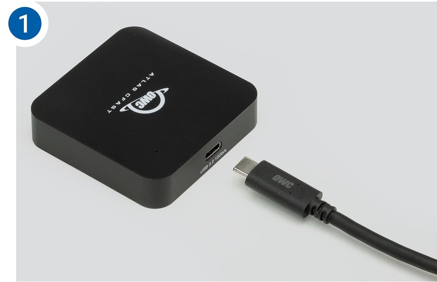OWC Atlas CFast Card Reader with USB-C and USB-A Cable