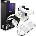 Fosmon PS5 Controller Charger (Place and Charge) Two Slots USB Type C Fast Charge Docking Station Charging Dock Kit with LED Indicators Compatible