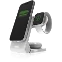 STM ChargeTree Mag: 3-in-1 MagSafe Wireless Charging Station for iPhone 17, 16, 15, 14, 13, & 12 Series, Apple Watch, and AirPods - Foldable