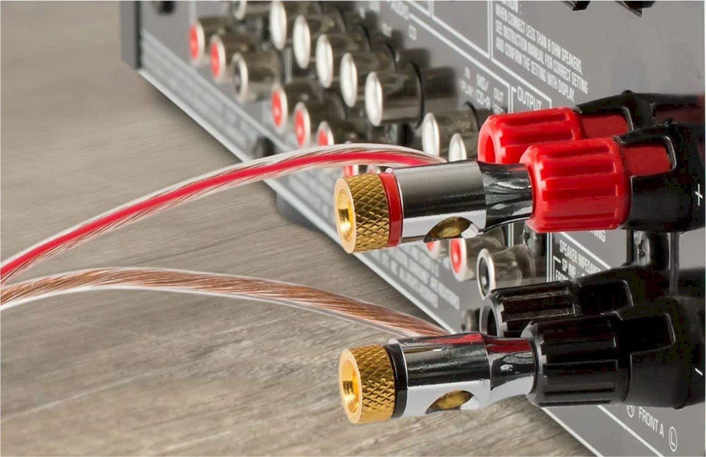 VOYZ 14 Gauge AWG Speaker Cable Twisted Wire with Flex Oxygen Free Clear PVC Sheathing - Ideal for Home Theater Speakers and Car Speakers Installation