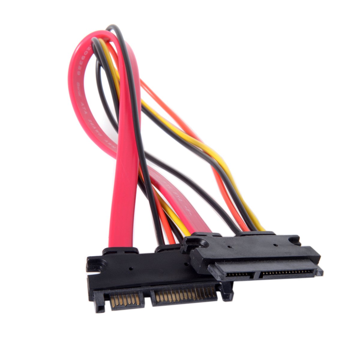 ChenYang SATA III 3.0 22Pin Male to Female Data Power Extension Cable 30cm