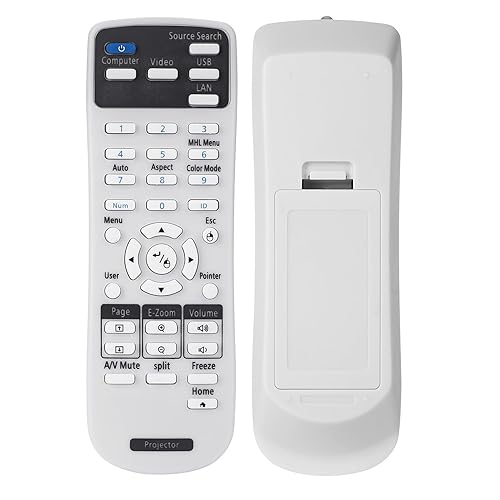 Projector Remote Control 2173589 for Epson BrightLink 675Wi+ 675Wi 680Wi 685Wi+ 685Wi 695Wi+ 695Wi 696Ui 710Ui Home Cinema LS100 PowerLite 670 675W
