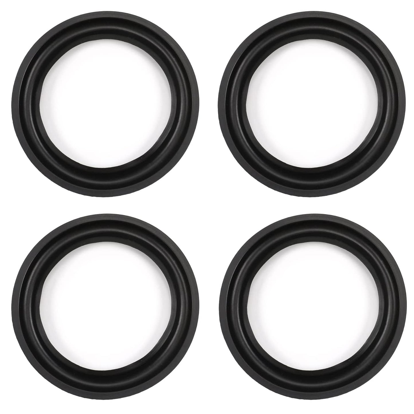 Fielect 4Pcs 11.4inch/290mm Rubber Speaker Edge Surround Rings Replacement Kit for Speaker Repair or DIY Black