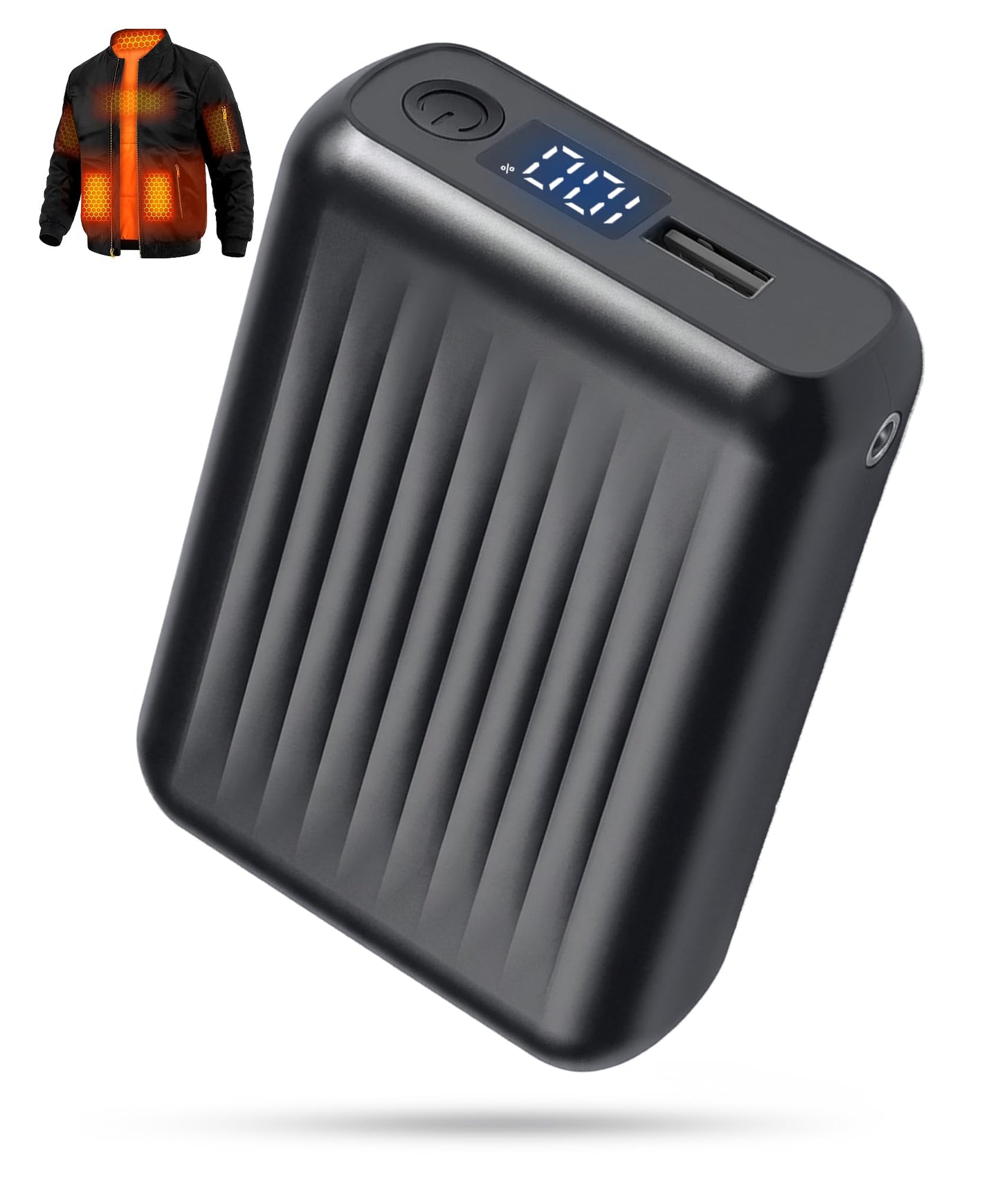 HIMONI 12V/5V 2A/3A 18400mAh Heated Jacket Battery Pack for SOLJIKYE, Genovega, Wulcea, Portable Power Bank for Heated Blanket,Jackets, Camping Chair