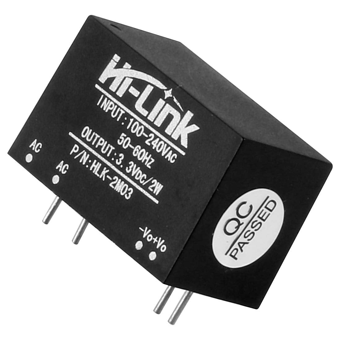 Hi-Link HLK-2M03 Power Supply Module AC-DC 220V to 3.3V 600mA Step Down Buck Isolated Intelligent Household Switch Converter (5 PCS)