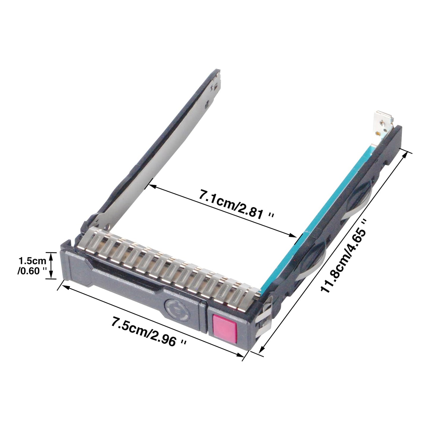 Hard Drive Bracket 651687-001 651699-001 SSD Bracket 2.5 Hard Drive Tray Caddy Compatible for HP Proliant DL320e DL360e DL360P DL380e DL380p DL385p