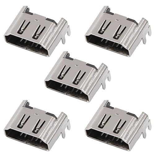 Serounder 5Pcs Replacement Port Interface Connector Socket for for 4 for 1000/1100/1200 Motherboard Console