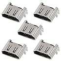 Zerone 5Pcs HDMI Port for, HDMI Port Socket Interface Connector Replacement Repair Part for 4 Console