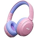 acer Kids Bluetooth Headphones, 85/94dB Volume Limiter, Foldable Wireless Over-Ear Headphones for iPad, Travel, 60H Playtime, Bluetooth 6.0, Built-in…