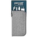 UT Wire Pocket for Everyday Personal Cable & Accessory Clear View Pockets Folder in Grey