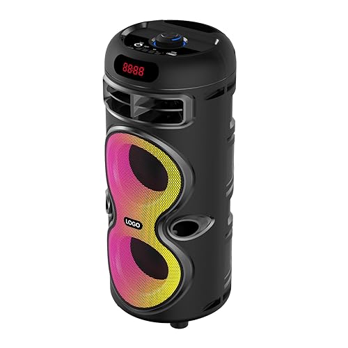 Boytone, Portable Bluetooth Party Speaker, with USB Port, RGB DJ Lights, Wireless Stereo, TWS Pairing, for Home Parties and Outdoor Entertainment