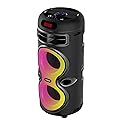 Boytone, Portable Bluetooth Party Speaker, with USB Port, RGB DJ Lights, Wireless Stereo, TWS Pairing, for Home Parties and Outdoor Entertainment