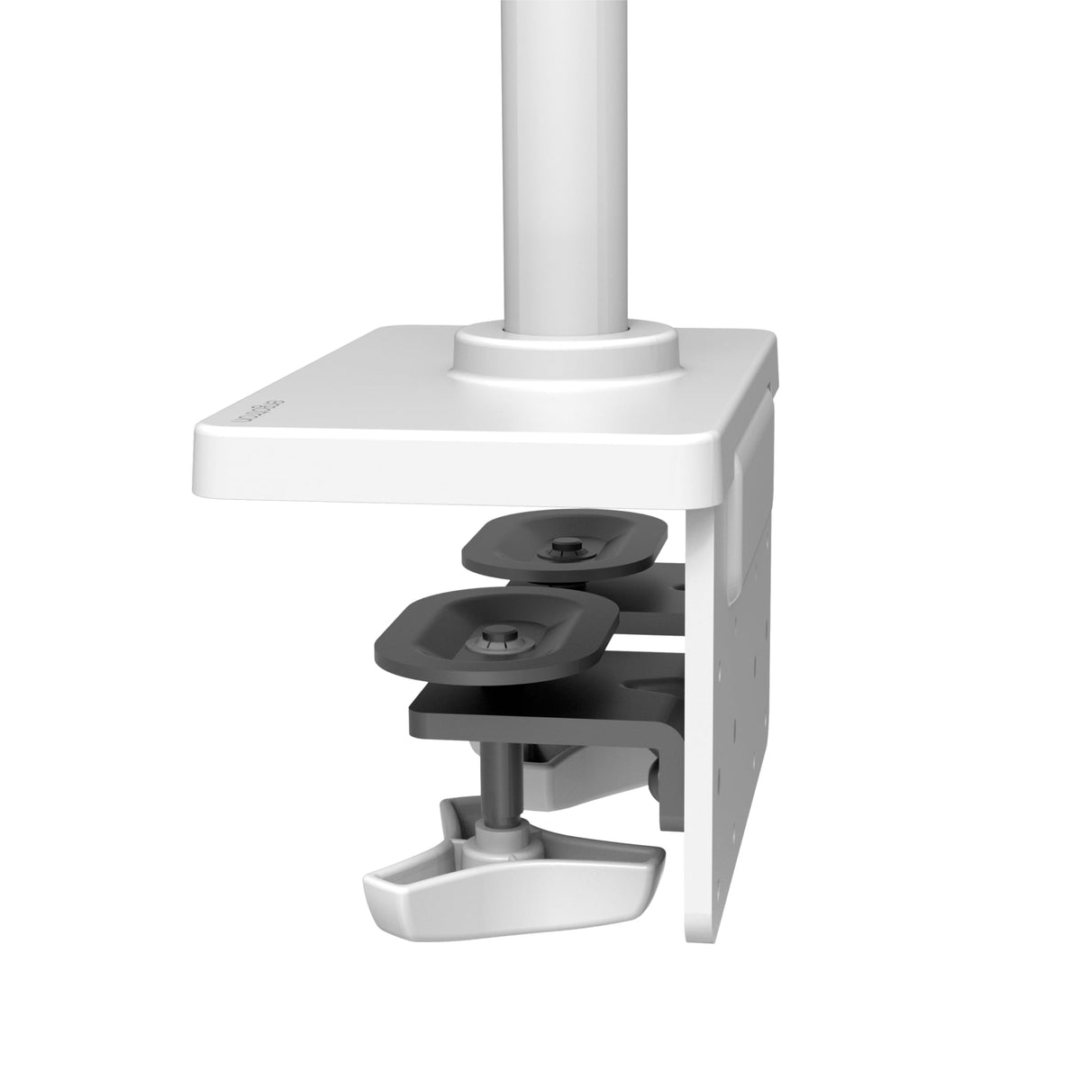 Ergotron - LX Pro Multi-Arm Base with 2-Piece Desk Clamp Conversion Kit - Add-on for LX Pro Wall Monitor Arms, White