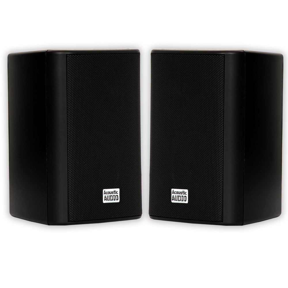 Acoustic Audio AA351B and AA32CB Mountable Indoor Speakers Home Theater 3 Speaker Set