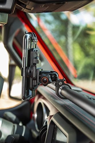 Rugged Ridge Universal Phone Mount | Thermoplastic Olefin (TPO), Black | 13551.37 | Fits zNONE