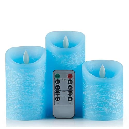 Oulex Flickering Pink Flameless Candles with Battery Operated Remote Control,Velas Artificiales para Decoracion Candels,Realistic LED Candles