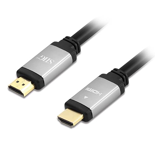 SIIG Ultra High Speed HDMI Cable - 12ft, HDMI 2.1 Cable, Supports high Resolution up to 8K@60Hz, 48Gbps, HDCP 2.2, Dynamic HDR, eARC, Gold Plated