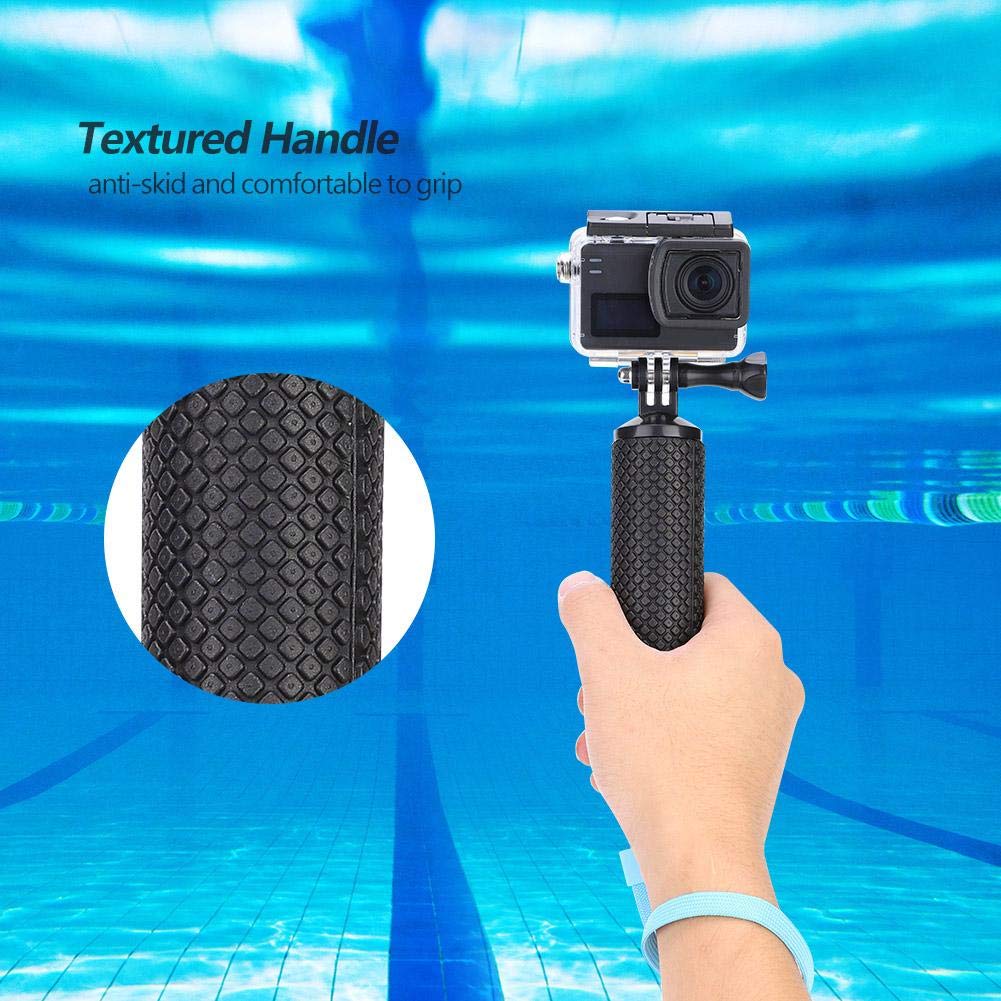 Floating Handle Grip,Portable Anti-Slip Floating Bobber Stick Floaty Handheld Grip Holder Monopod with Lanyard for Action Camera