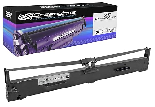 SPEEDYINKS Compatible Printer Ribbon Cartridge Replacement for Epson S015335 (Black) Compatible with Epson FX FX-2190, FX-2175, FX-2190N, FX-2190II