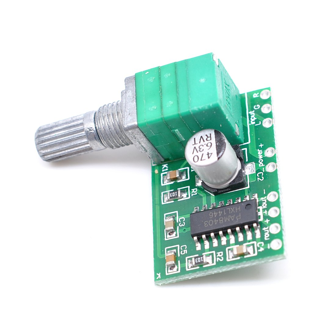 Oiyagai 1pc PAM8403 2x3W Digital Stereo Amplifier Board AMP DC 5V Digital Audio Amplifier Board 3W+3W Digital Power Amp Module Super Mini