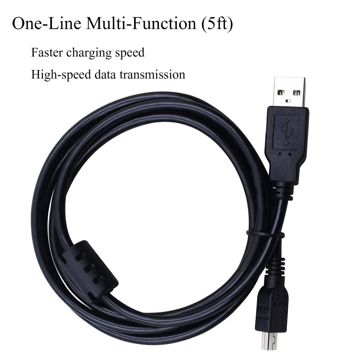 UC-E4 USB Cable, Compatible with Nikon D610 D2 D3 D3X D100 D90 D80 D70S D70 D60 D50 D40 D40X D200 D300 D3000 D3100S D3100 D700 D7000 Digital SLR