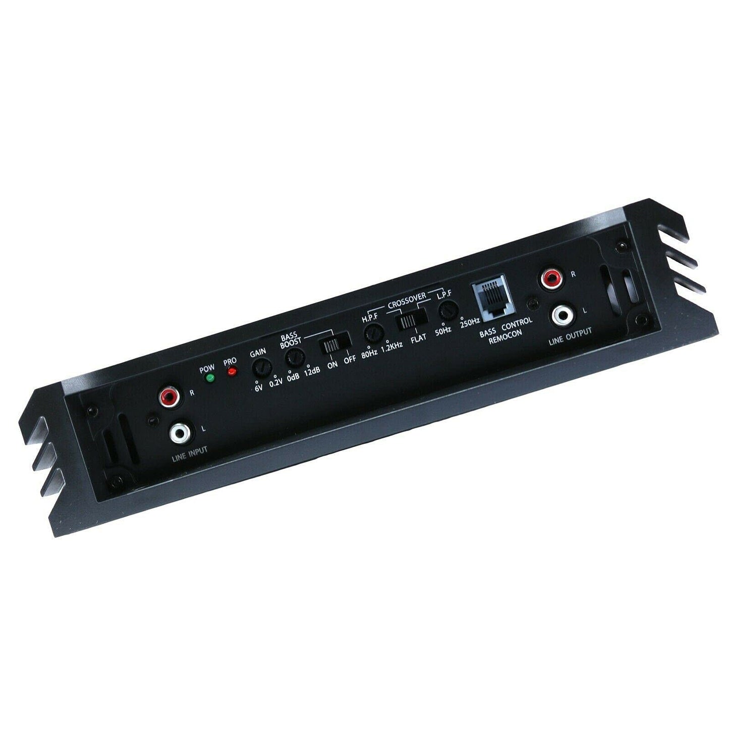Audiobank AB2800.2 2 Channel 5000 Watt 2 Ohm A/B Class Car Audio Stereo BASS Amplifier with Bass Control, Bridgeable, LED Indicator with Gravity Phone